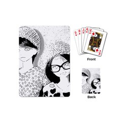 Twins Playing Cards (mini)  by snowwhitegirl