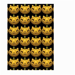 Cat Pumpkin Large Garden Flag (two Sides) by snowwhitegirl