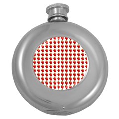 Strawberries Round Hip Flask (5 Oz) by snowwhitegirl