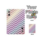 Ombre Zigzag 01 Playing Cards 54 (Mini)  Front - SpadeK