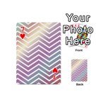 Ombre Zigzag 01 Playing Cards 54 (Mini)  Front - Heart7