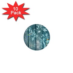 Green Tree 1  Mini Buttons (10 Pack)  by vintage2030