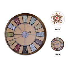 Collage 1706638 1920 Playing Cards (round)  by vintage2030