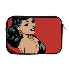 Comic Girl Apple Macbook Pro 17  Zipper Case by vintage2030