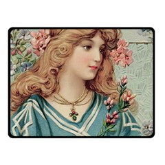 Lady Double Sided Fleece Blanket (small)  by vintage2030