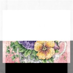 Lowers Pansy Rectangular Jigsaw Puzzl by vintage2030