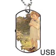 Vintage 1650586 1920 Dog Tag Usb Flash (two Sides) by vintage2030
