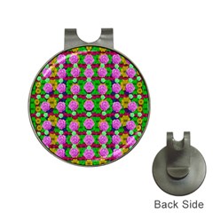 Roses And Other Flowers Love Harmony Hat Clips With Golf Markers by pepitasart