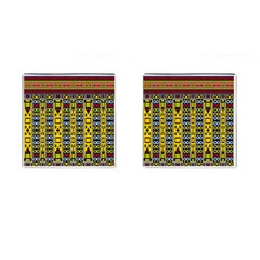 Shapes Rows                                          Cufflinks (square) by LalyLauraFLM