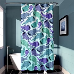 Whale Sharks Shower Curtain 36  X 72  (stall)  by mbendigo