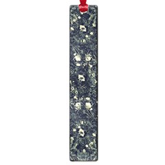 Dark Floral Collage Pattern Large Book Marks by dflcprints