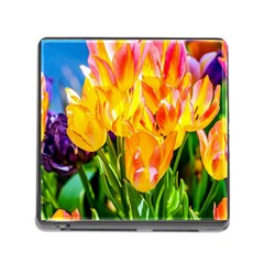 Festival Of Tulip Flowers Memory Card Reader (square 5 Slot) by FunnyCow
