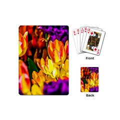 Fancy Tulip Flowers In Spring Playing Cards (mini) by FunnyCow