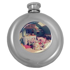 Caravan Round Hip Flask (5 Oz) by snowwhitegirl