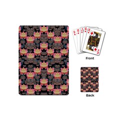 Heavy Metal Meets Power Of The Big Flower Playing Cards (mini) by pepitasart