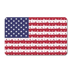 Usa Flag Halloween Holiday Nightmare Stripes Magnet (rectangular) by PodArtist