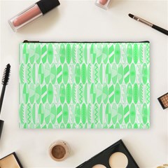 Bright Lime Green Colored Waikiki Surfboards  Cosmetic Bag (large) by PodArtist