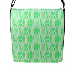 Bright Lime Green Colored Waikiki Surfboards  Flap Closure Messenger Bag (l) by PodArtist