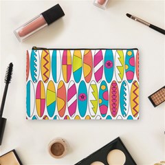 Mini Rainbow Colored Waikiki Surfboards  Cosmetic Bag (medium) by PodArtist