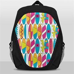Mini Rainbow Colored Waikiki Surfboards  Backpack Bag by PodArtist