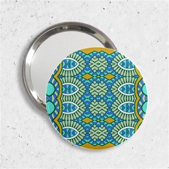 Green Blue Shapes                                            2 25  Handbag Mirror by LalyLauraFLM