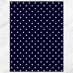 Little  Dots Navy Blue Canvas 36  X 48  by snowwhitegirl