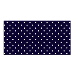 Little  Dots Navy Blue Satin Shawl by snowwhitegirl