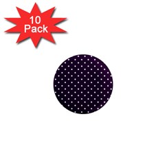 Little  Dots Purple 1  Mini Magnet (10 Pack)  by snowwhitegirl