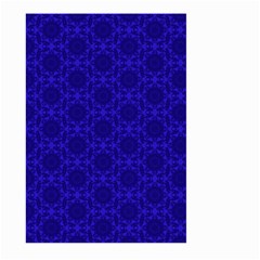 Victorian Paisley Royal Blue Pattern Large Garden Flag (two Sides) by snowwhitegirl