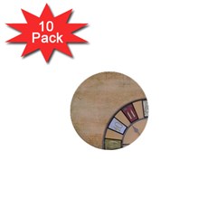 Circle 1  Mini Buttons (10 Pack)  by vintage2030
