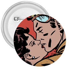 Retrocouplekissing 3  Buttons by vintage2030