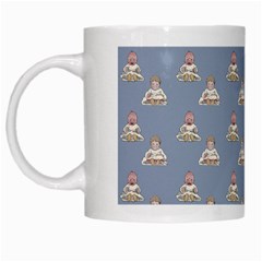 Vintage Baby Pattern White Mugs by snowwhitegirl