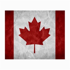 Canada Grunge Flag Small Glasses Cloth by Valentinaart