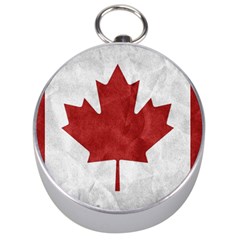 Canada Grunge Flag Silver Compasses by Valentinaart