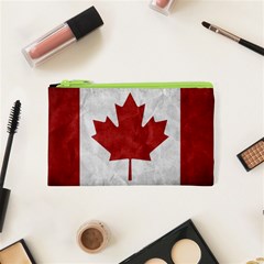 Canada Grunge Flag Cosmetic Bag (xs) by Valentinaart