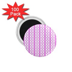 Circles Lines Light Pink White Pattern 1 75  Magnets (100 Pack)  by BrightVibesDesign