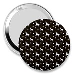 Deer Dots Brown 3  Handbag Mirrors Front