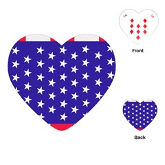 Day Independence July Background Playing Cards (heart) by Simbadda