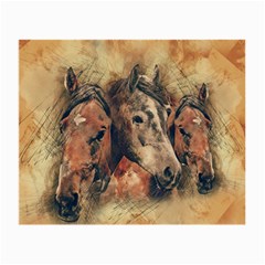 Head Horse Animal Vintage Small Glasses Cloth (2-side) by Simbadda