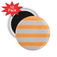 Bold Stripes Yellow Pattern 2 25  Magnets (10 Pack)  by BrightVibesDesign