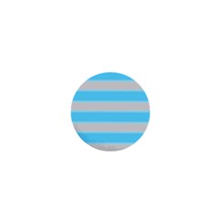 Bold Stripes Turquoise Pattern 1  Mini Magnets by BrightVibesDesign