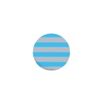 Bold Stripes Turquoise pattern 1  Mini Magnets Front