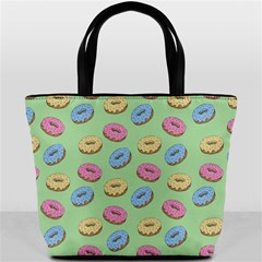 Donuts Pattern Bucket Bag by Valentinaart