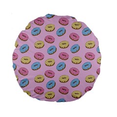 Donuts Pattern Standard 15  Premium Round Cushions by Valentinaart