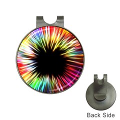 Color Background Structure Lines Hat Clips With Golf Markers by Simbadda