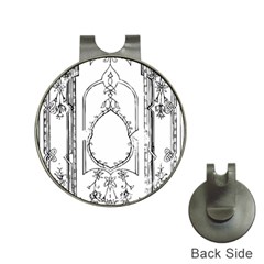 Leighton Floriated Antique Scroll Hat Clips With Golf Markers by Simbadda
