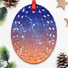 Abstract Pattern Color Design Ornament (oval Filigree) by Celenk