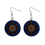 Pattern Abstract Background Art Mini Button Earrings Front