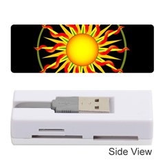 Mandala Sun Graphic Design Memory Card Reader (stick) by Simbadda