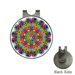 Mandala Pattern Ornaments Structure Hat Clips With Golf Markers by Simbadda
